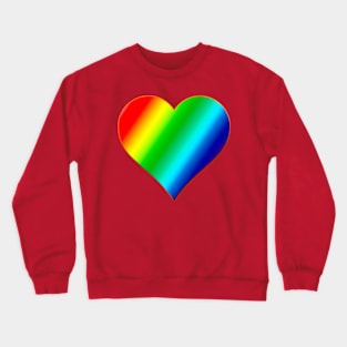 Rainbow Heart Crewneck Sweatshirt